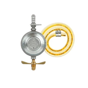 Kit regulador e mangueira para botijão de gás